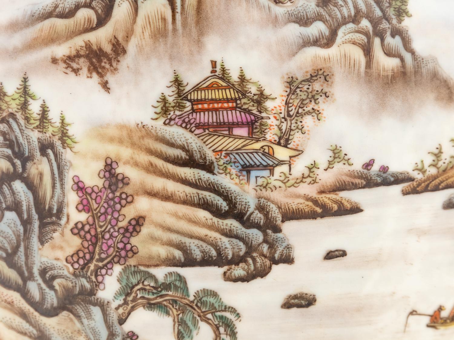 A Chinese Export Parcel-Gilt and Enameled Porcelain Vase