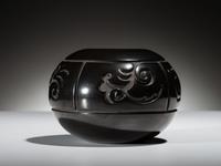 Carved Blackware Pottery Jar