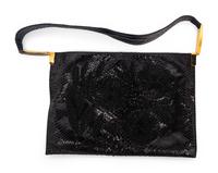 Fendi Black Snakeskin Beaded Bag