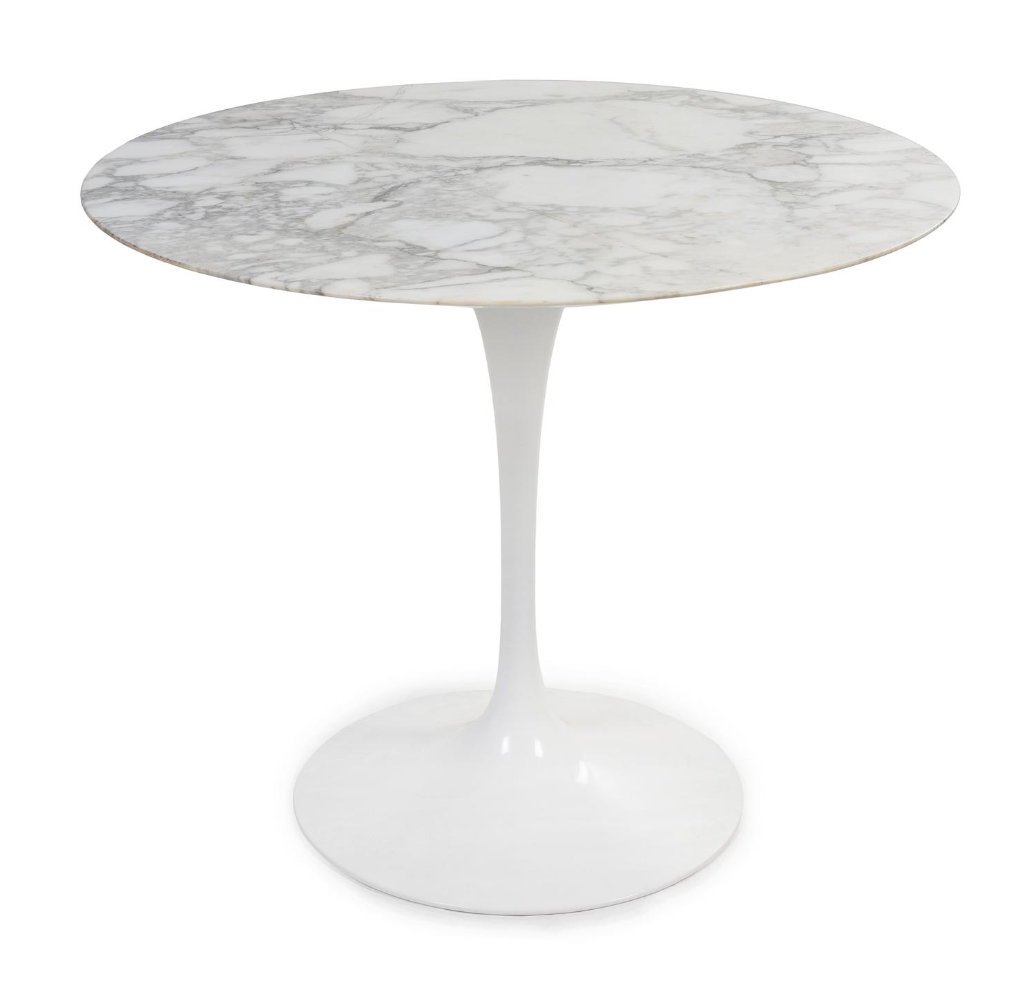 An Eero Saarinen Tulip Table Height 30 x diameter 36 inches.