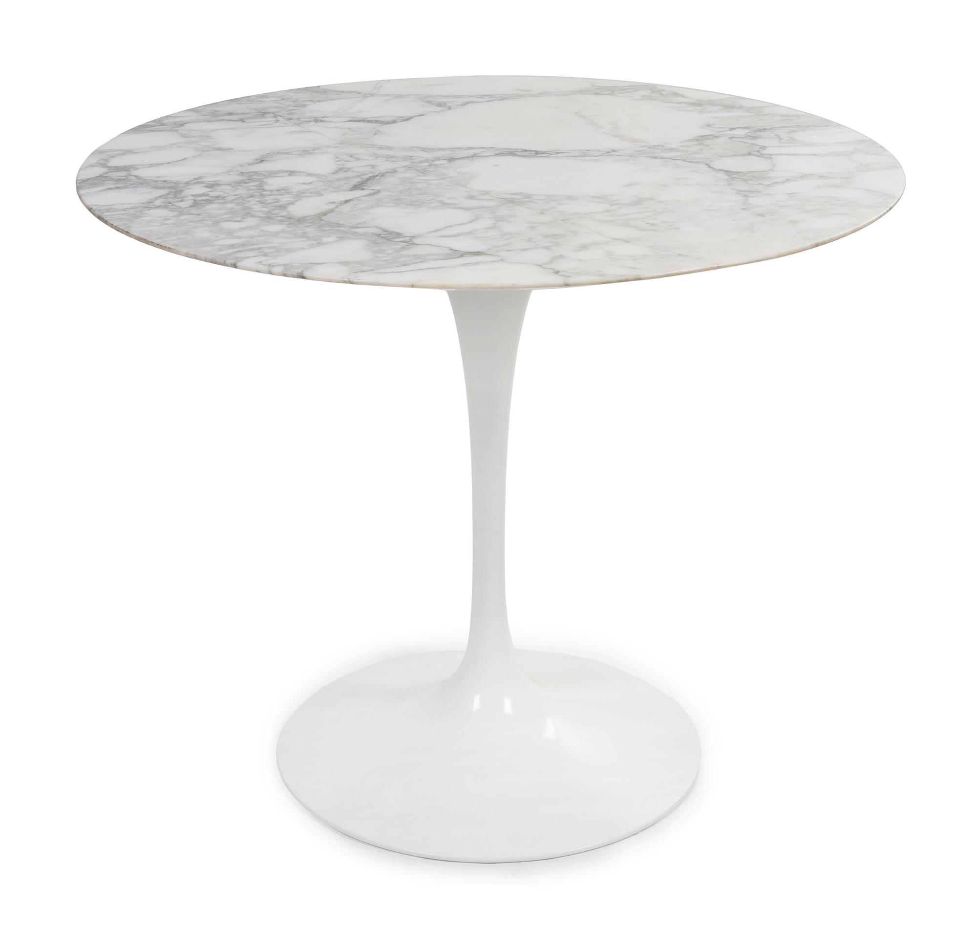 An Eero Saarinen Tulip Table Height 30 x diameter 36 inches.