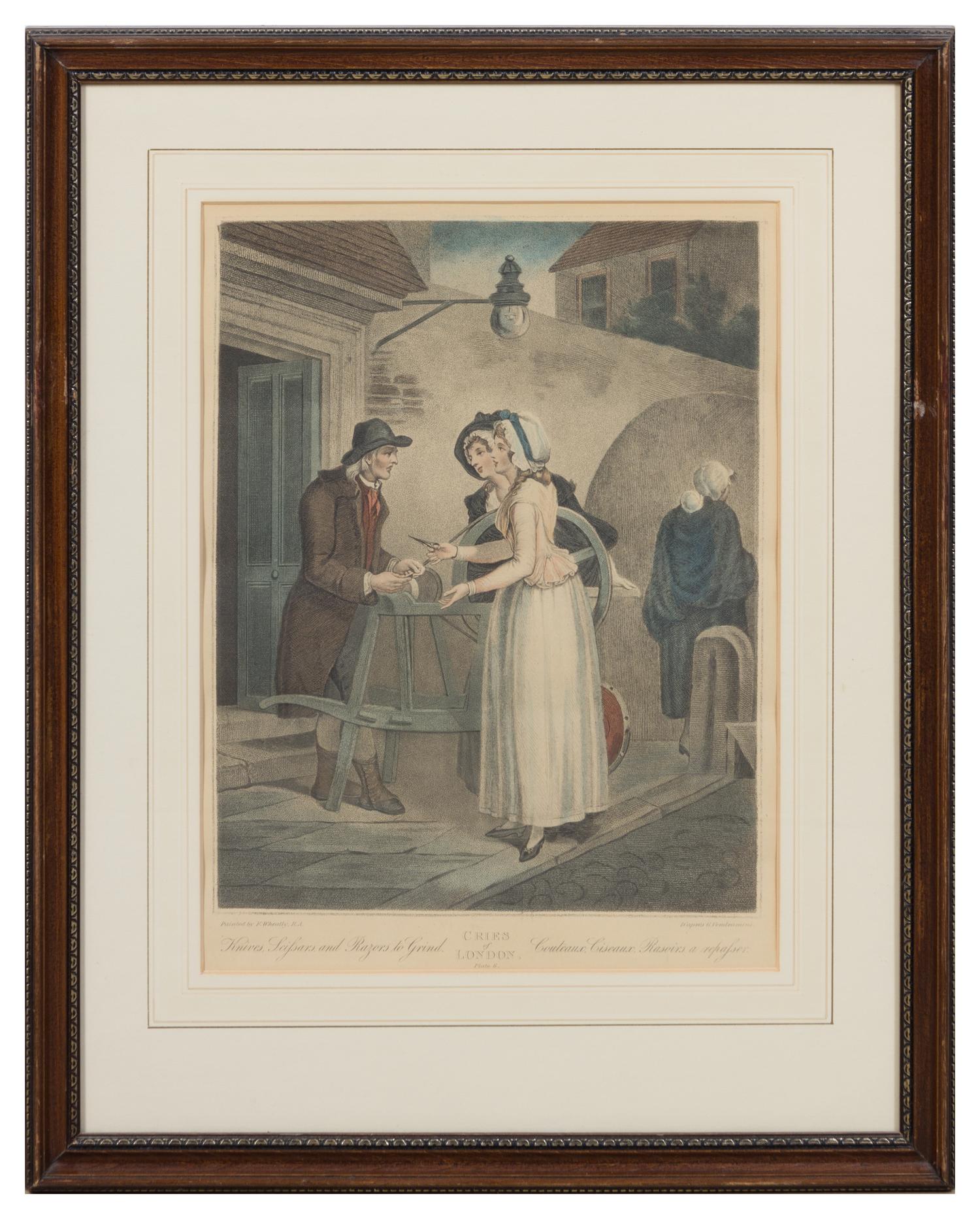 A Set of Thirteen English Mezzotint Engravings Height of tallest overall 23 inches.