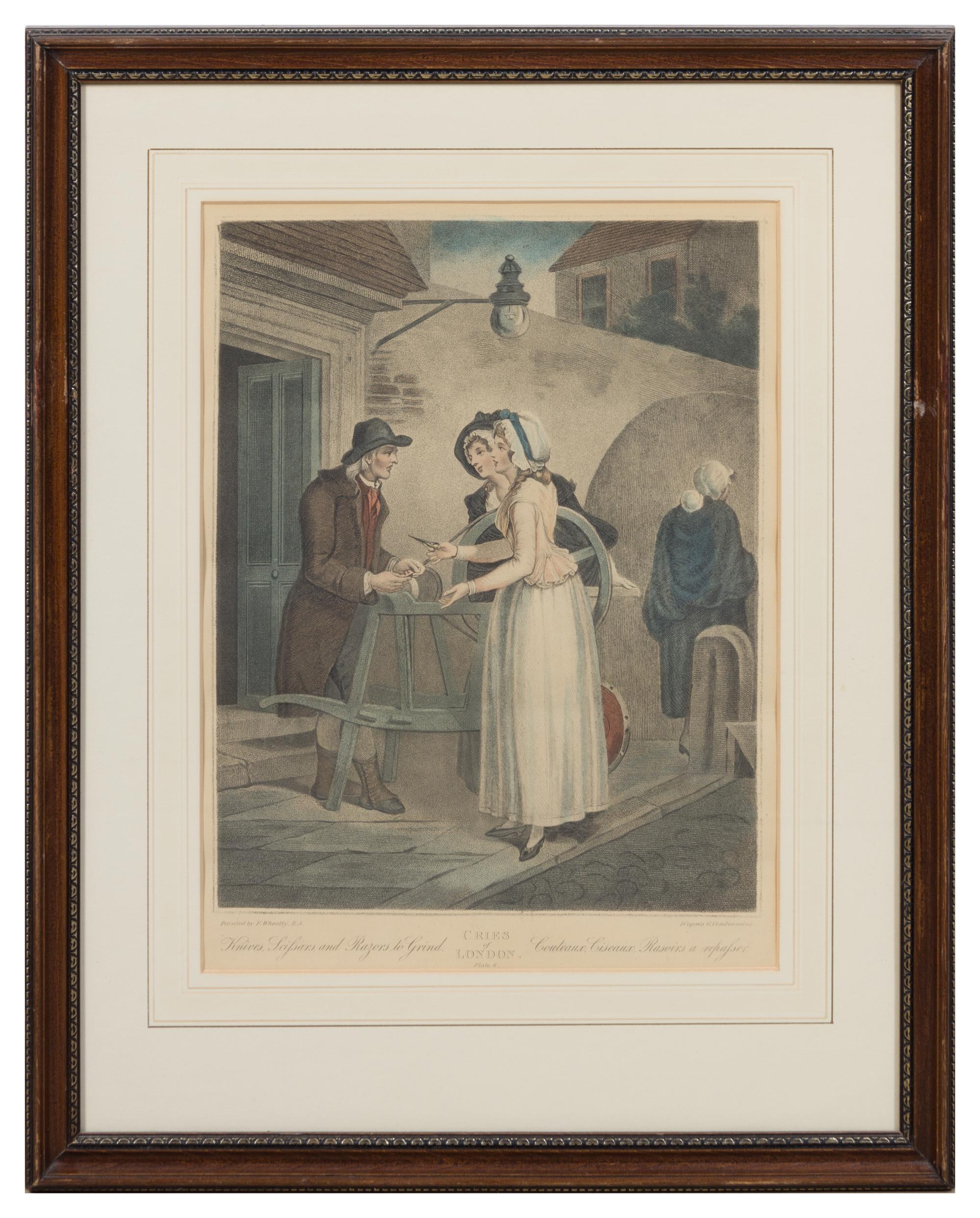 A Set of Thirteen English Mezzotint Engravings Height of tallest overall 23 inches.