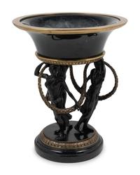 A Continental Bronze Figural Jardinière