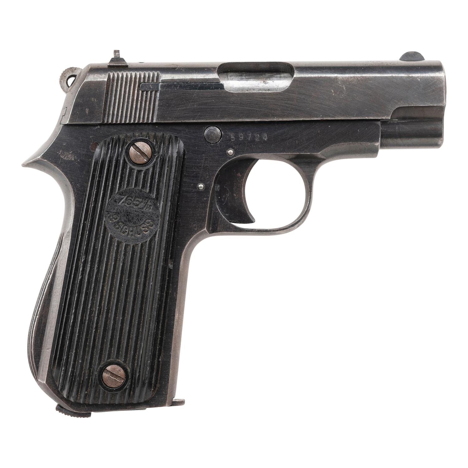 **WWII Occupation French Unique Kriegsmodell Pistol with Post-War Norwegian Police Marks