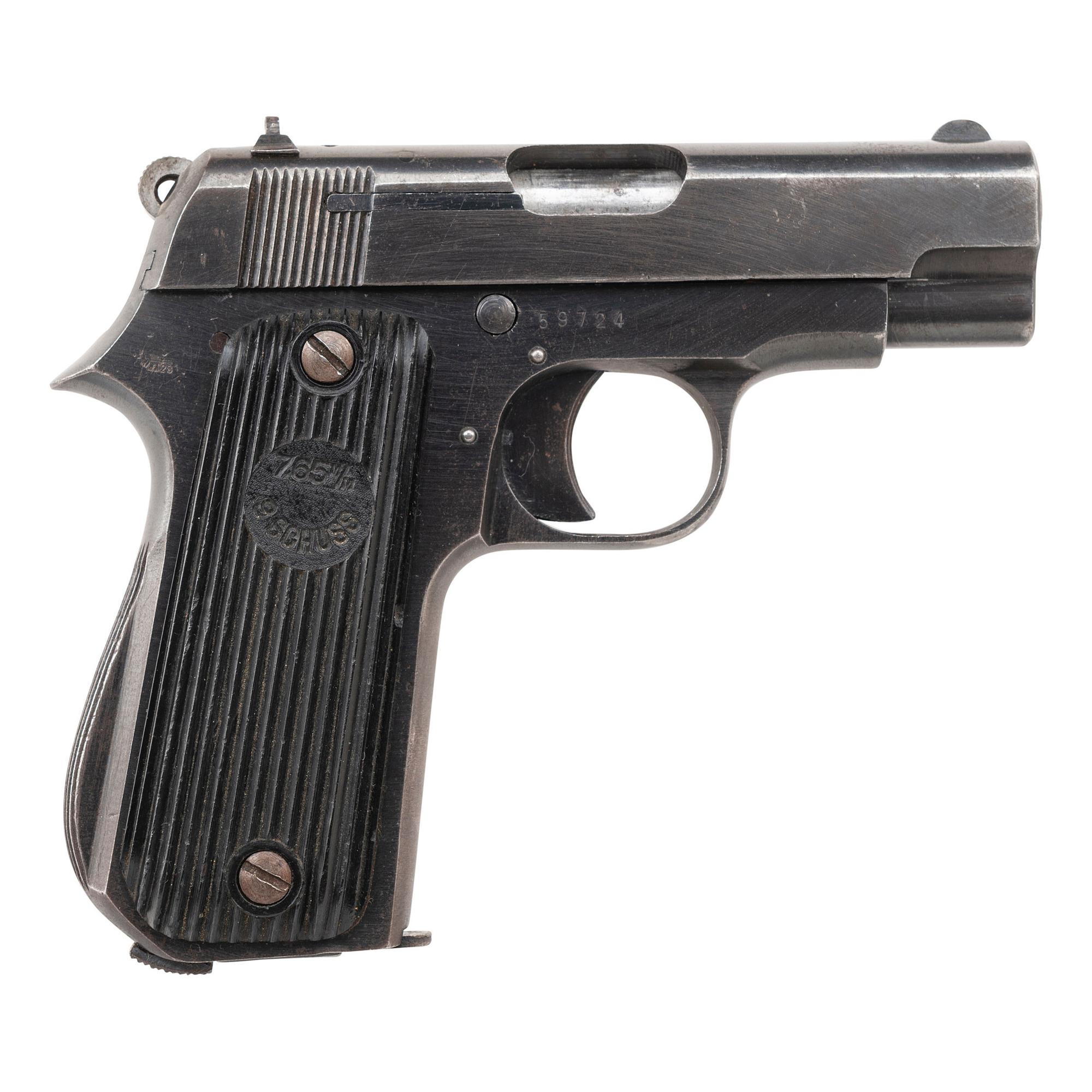 **WWII Occupation French Unique Kriegsmodell Pistol with Post-War Norwegian Police Marks