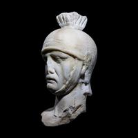 A Roman Marble Head of a Soldier