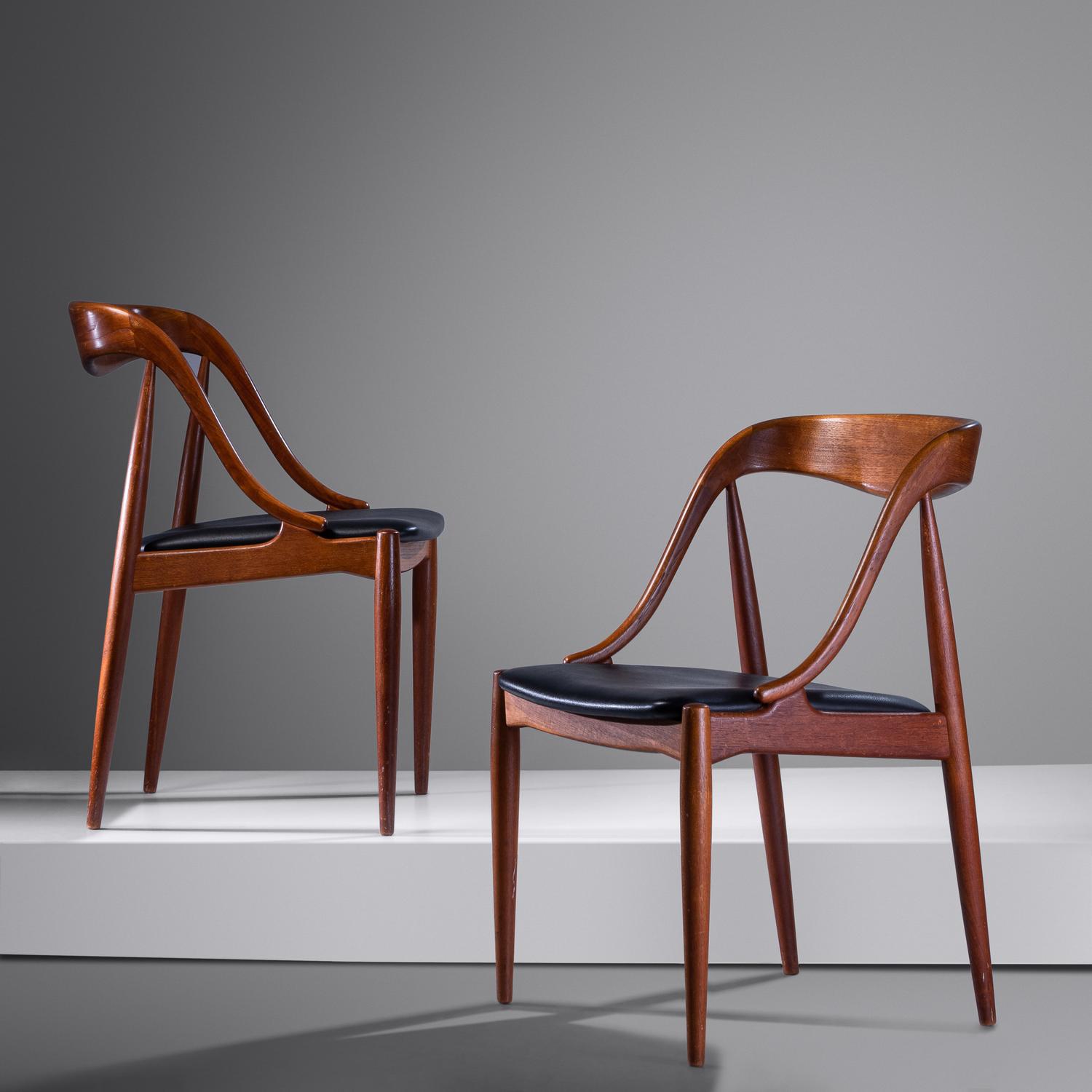 Pair of Dining Chairs, c. 1960 Uldum Mobelfabrik, Denmark