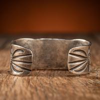 Navajo Silver and Turquoise Cuff Bracelet