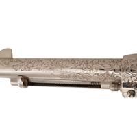 **Engraved 2nd Generation Colt Single Action Army Revolver with Mother of Pearl Grips in Factory Cardboard Box