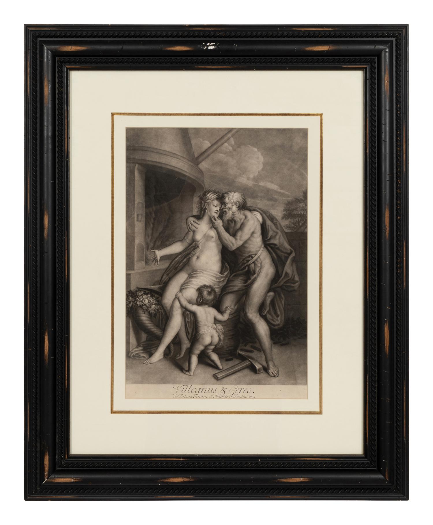 A Set of Three Chromolithographs after Titian