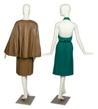 Bonnie Cashin Cape and Skirt, Dress, Coat, Photograph, Two Sketches, Two Patterns, 1960s