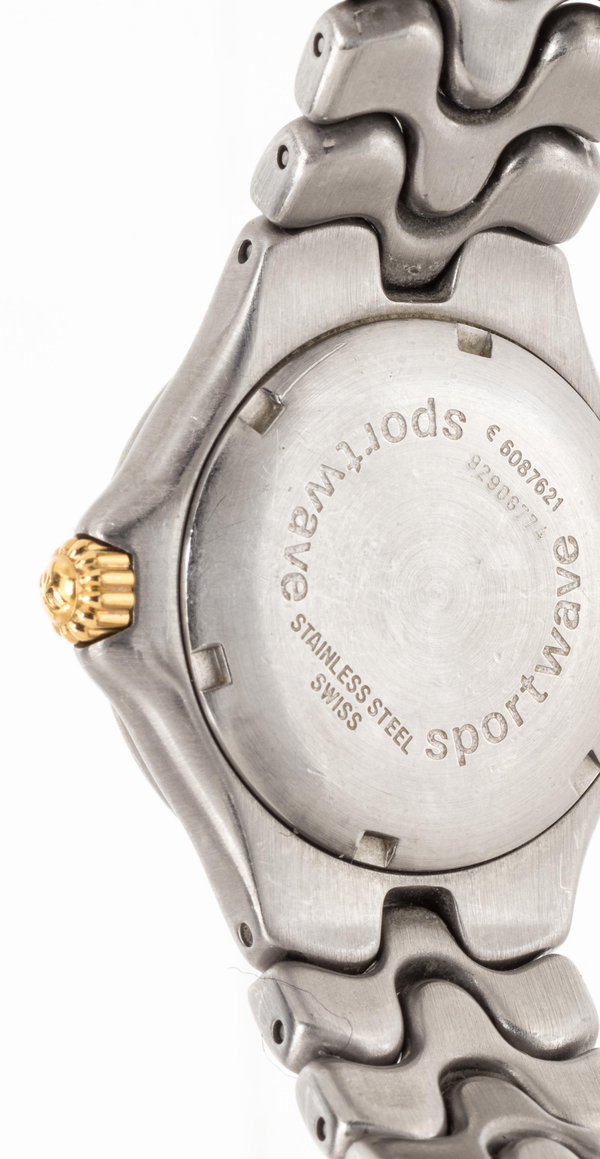 EBEL, STAINLESS STEEL 'SPORTWAVE' WRISTWATCH