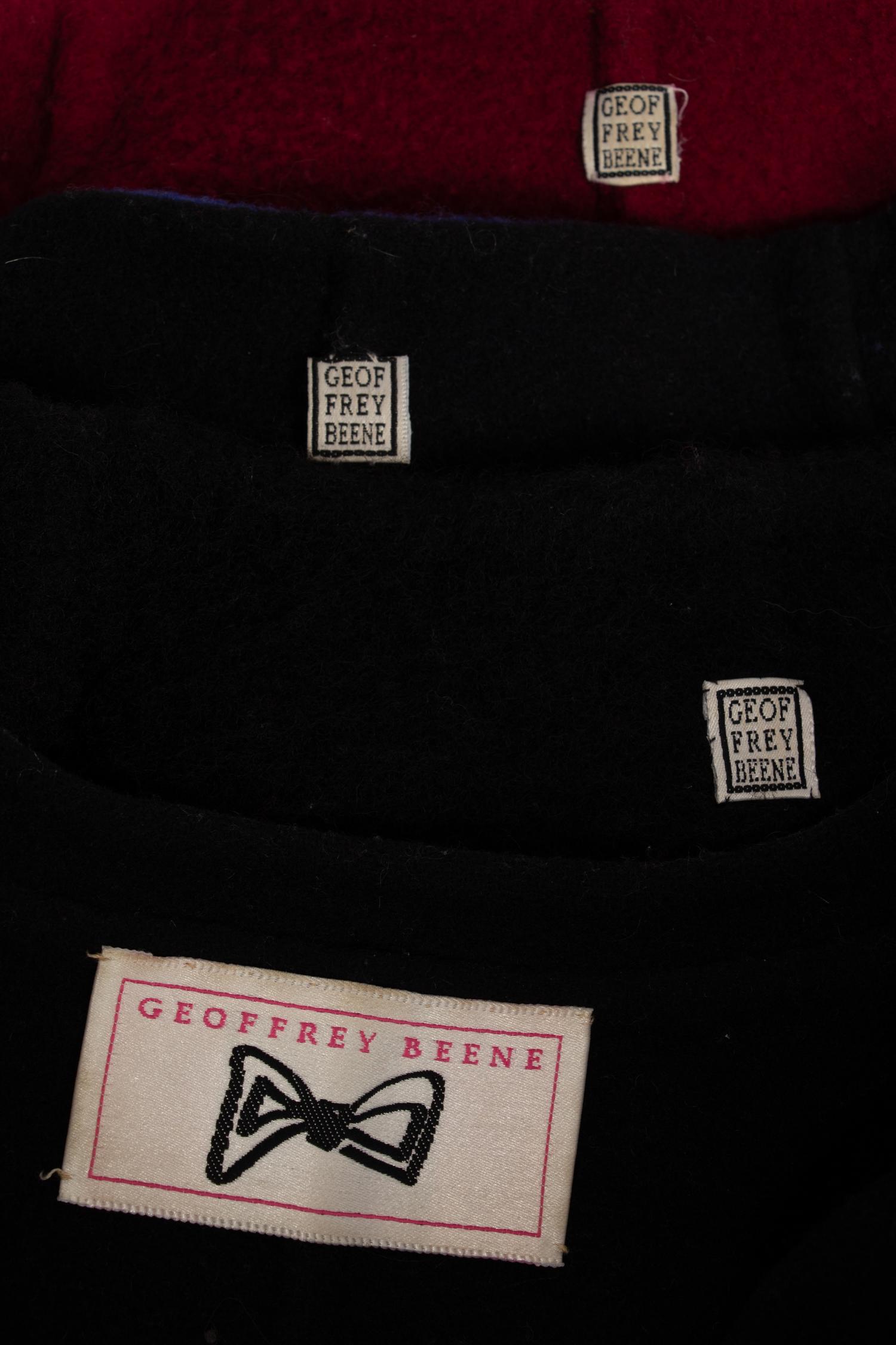 Four Wool Geoffrey Beene Jackets, 1980 - 1990s