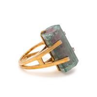 TOURMALINE AND DIAMOND RING