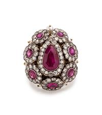 Ruby, Diamond and Cultured Pearl Ring