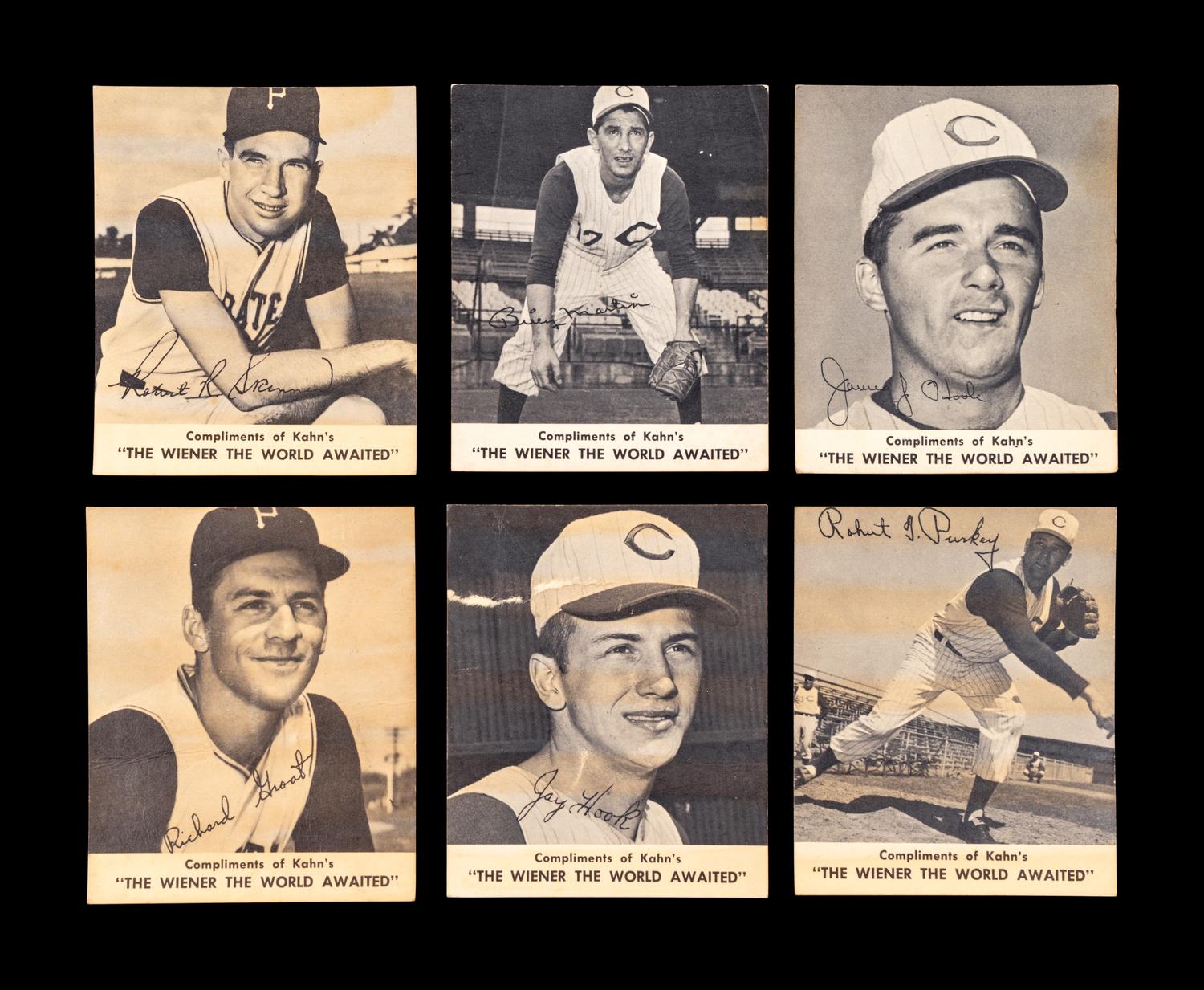 A Group of Kahn's Weiners Baseball Cards (Including Billy Martin),
