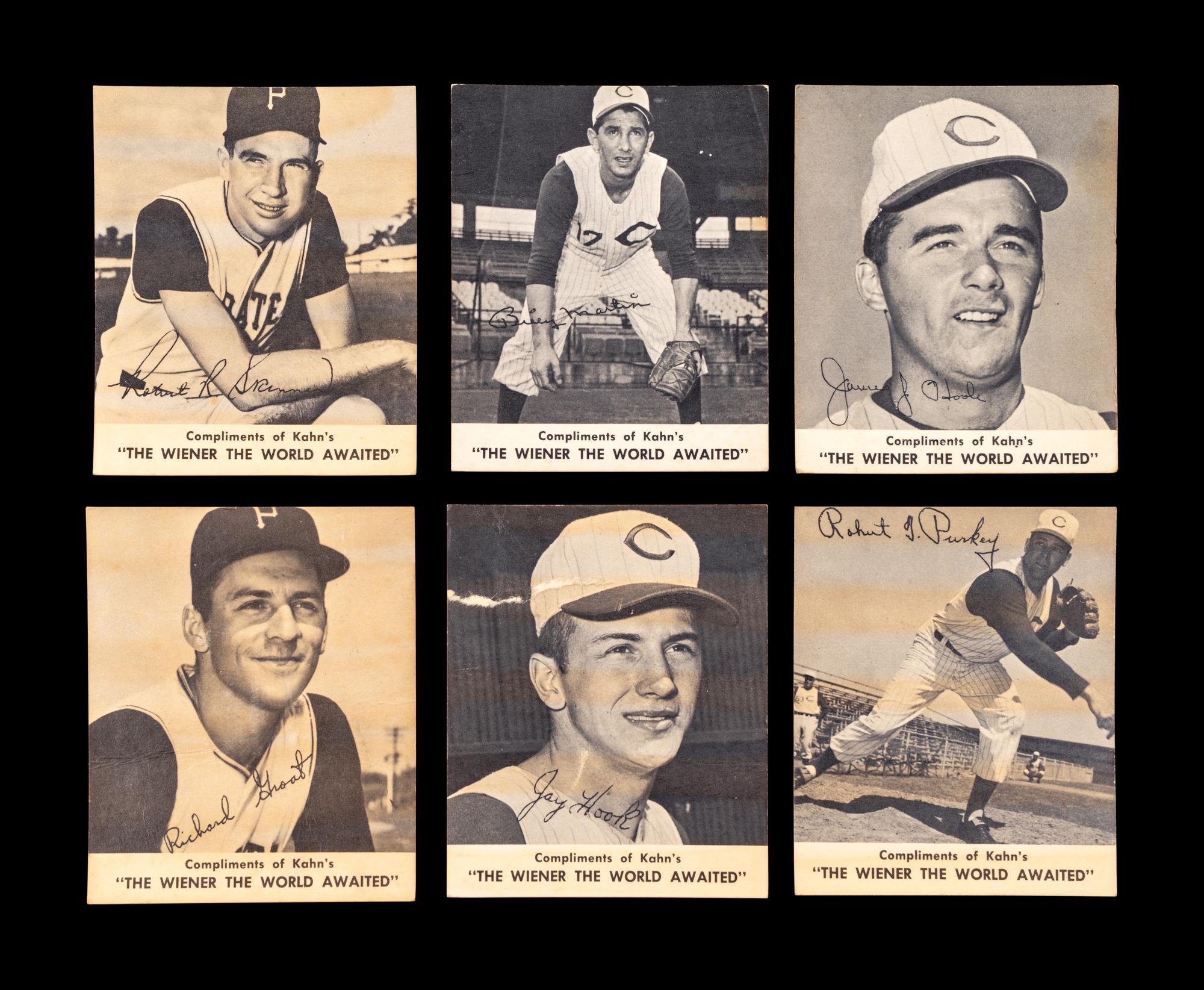 A Group of Kahn's Weiners Baseball Cards (Including Billy Martin),