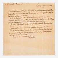 [Americana] Lafayette, Marquis de Autograph Letter, signed