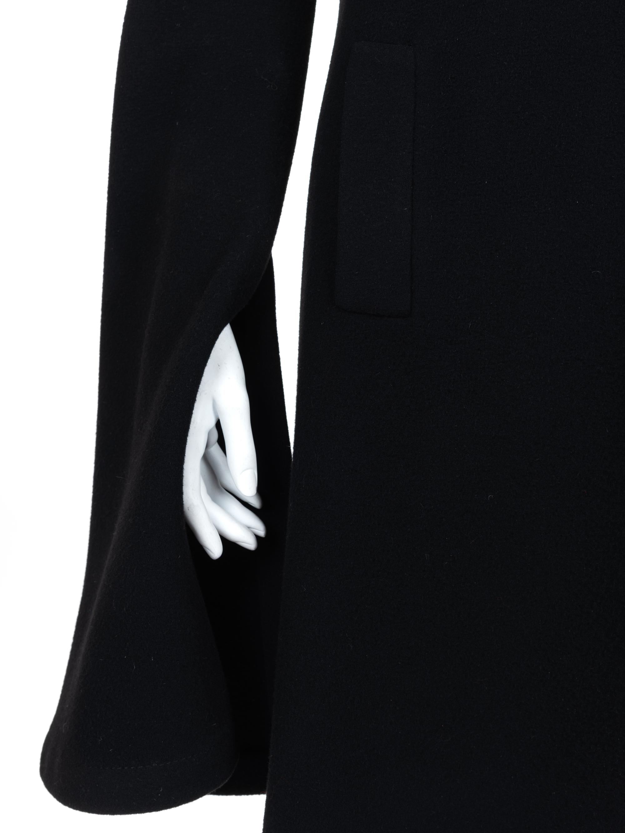Two Pierre Cardin Coats: One Black, One Brown Vinyl Coated Tweed, 1960-70s