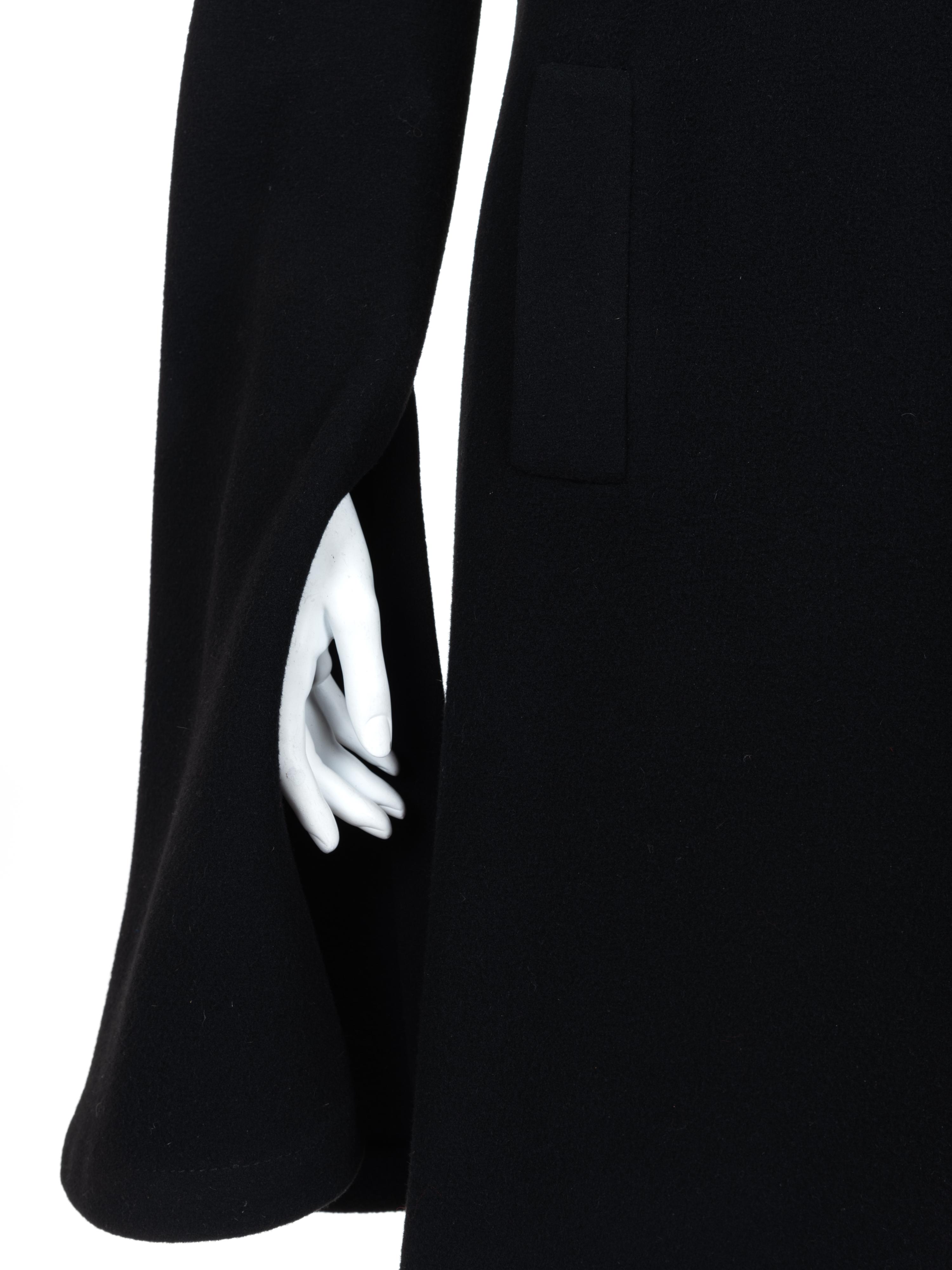 Two Pierre Cardin Coats: One Black, One Brown Vinyl Coated Tweed, 1960-70s