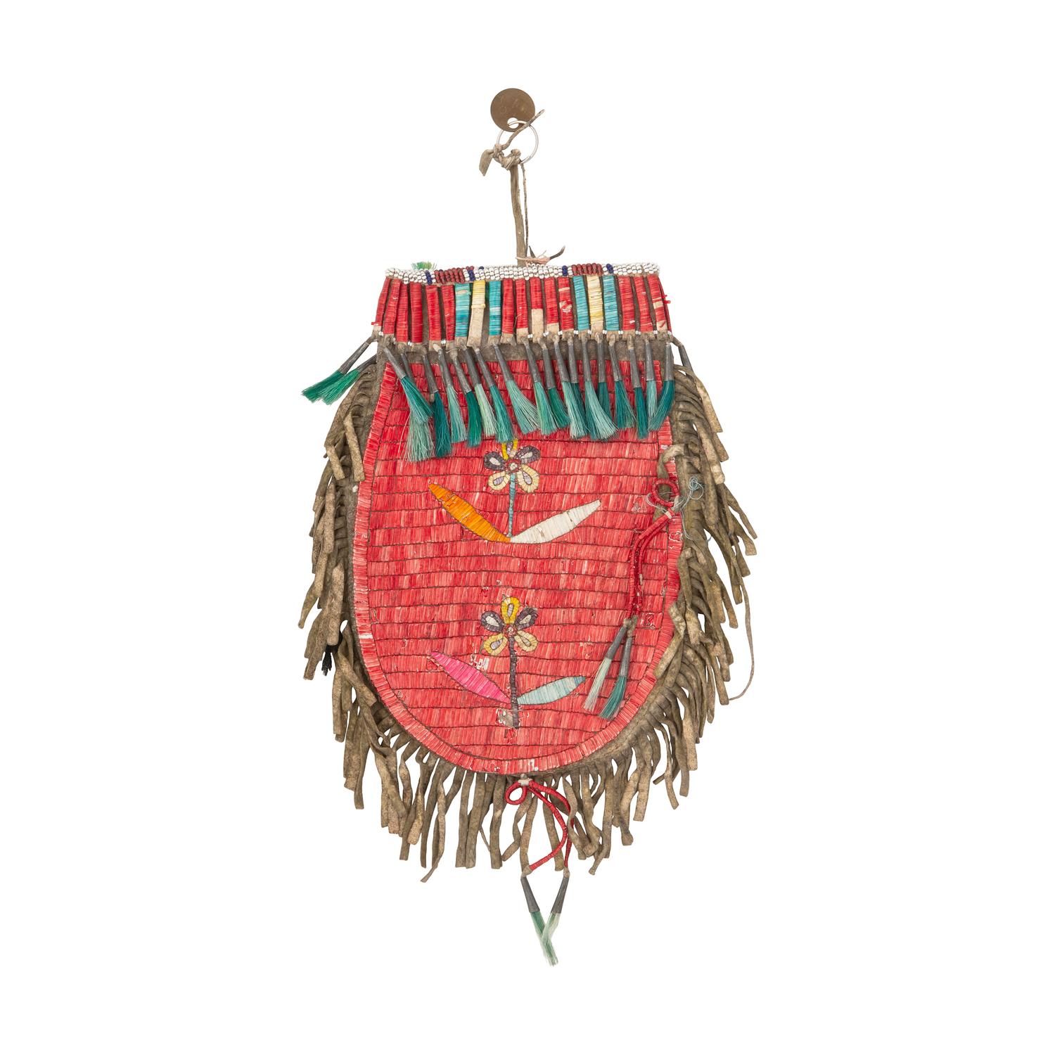 Sioux Quilled Hide Pouch