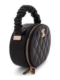 Black Chanel Oval Top Handle Bag