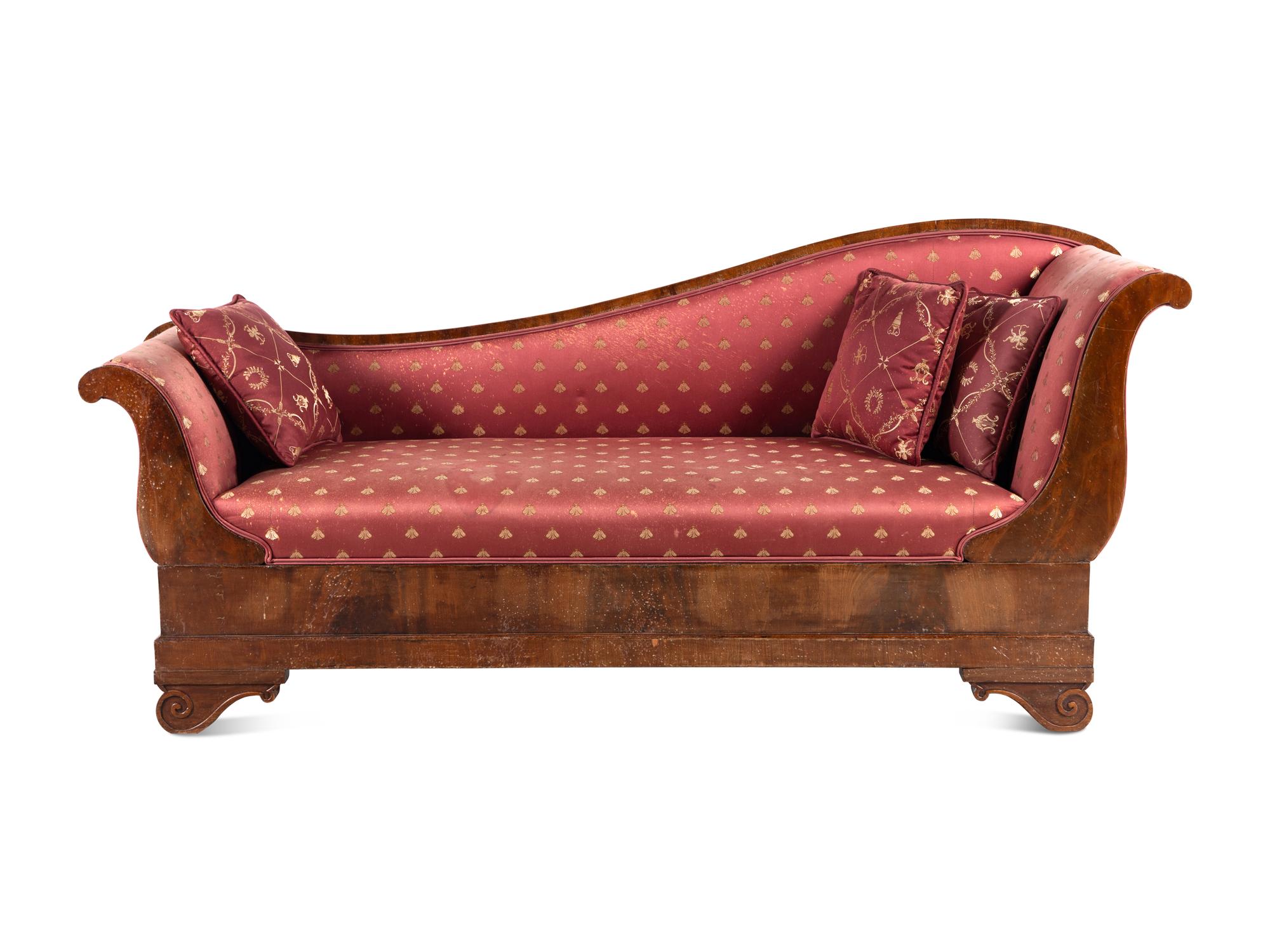 A Directoire Mahogany Méridienne