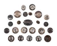 Navajo Silver Buttons and Button Covers, PLUS