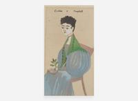 After Eveline F. Willis (b. 1828), Small Printed Portrait of Mrs. Caroline S. Campbell, mid-20th century