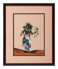 Hopi Gouache on Paper untitled, Ho-o-te