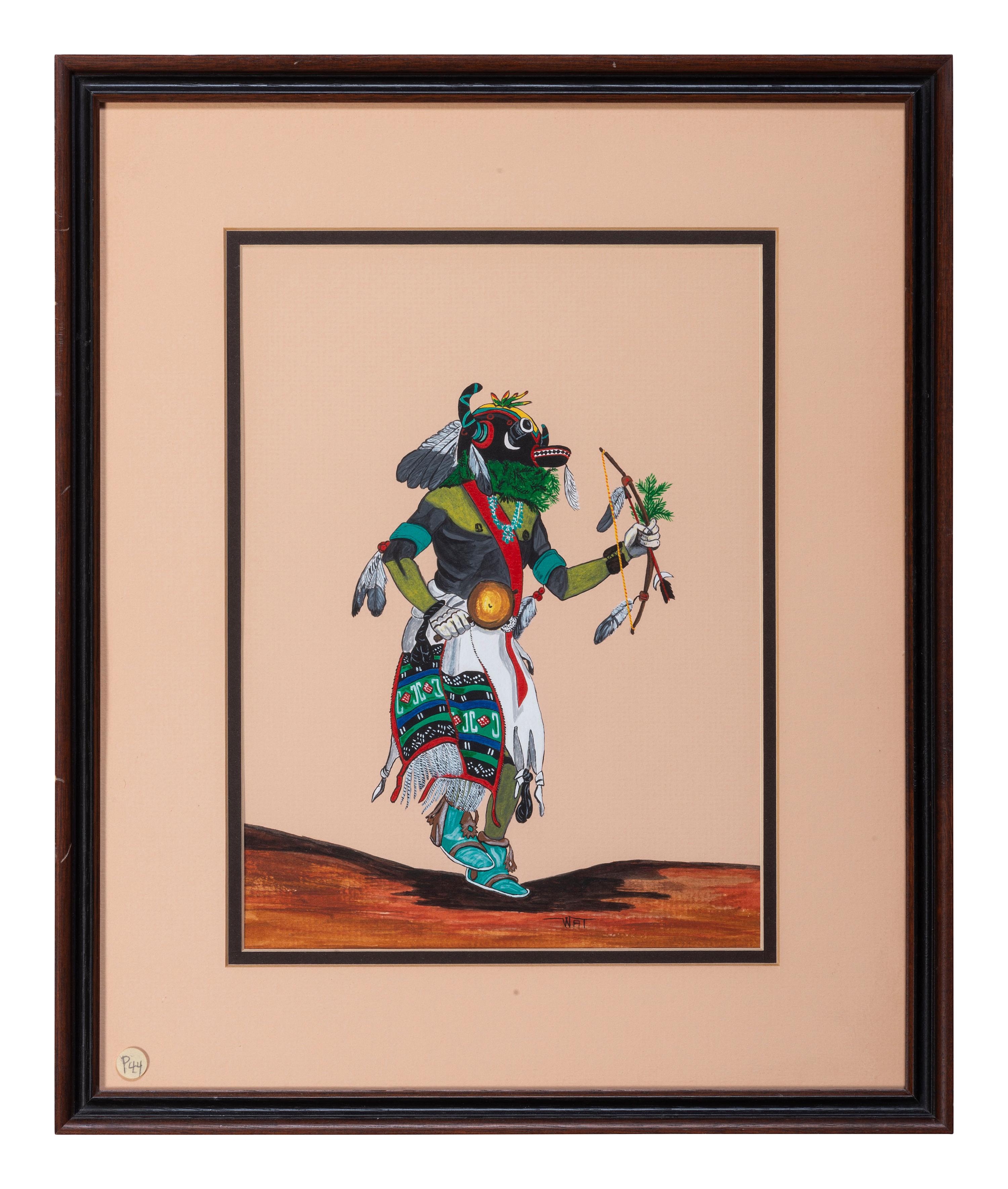 Hopi Gouache on Paper untitled, Ho-o-te