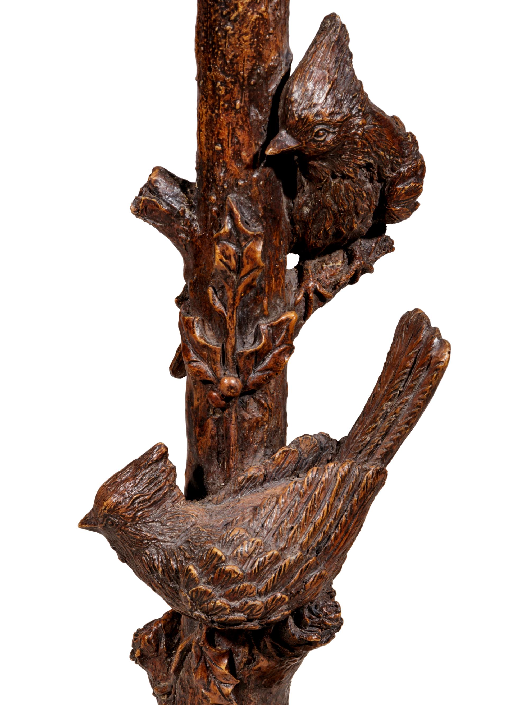 A Black Forest Carved Oak Stand