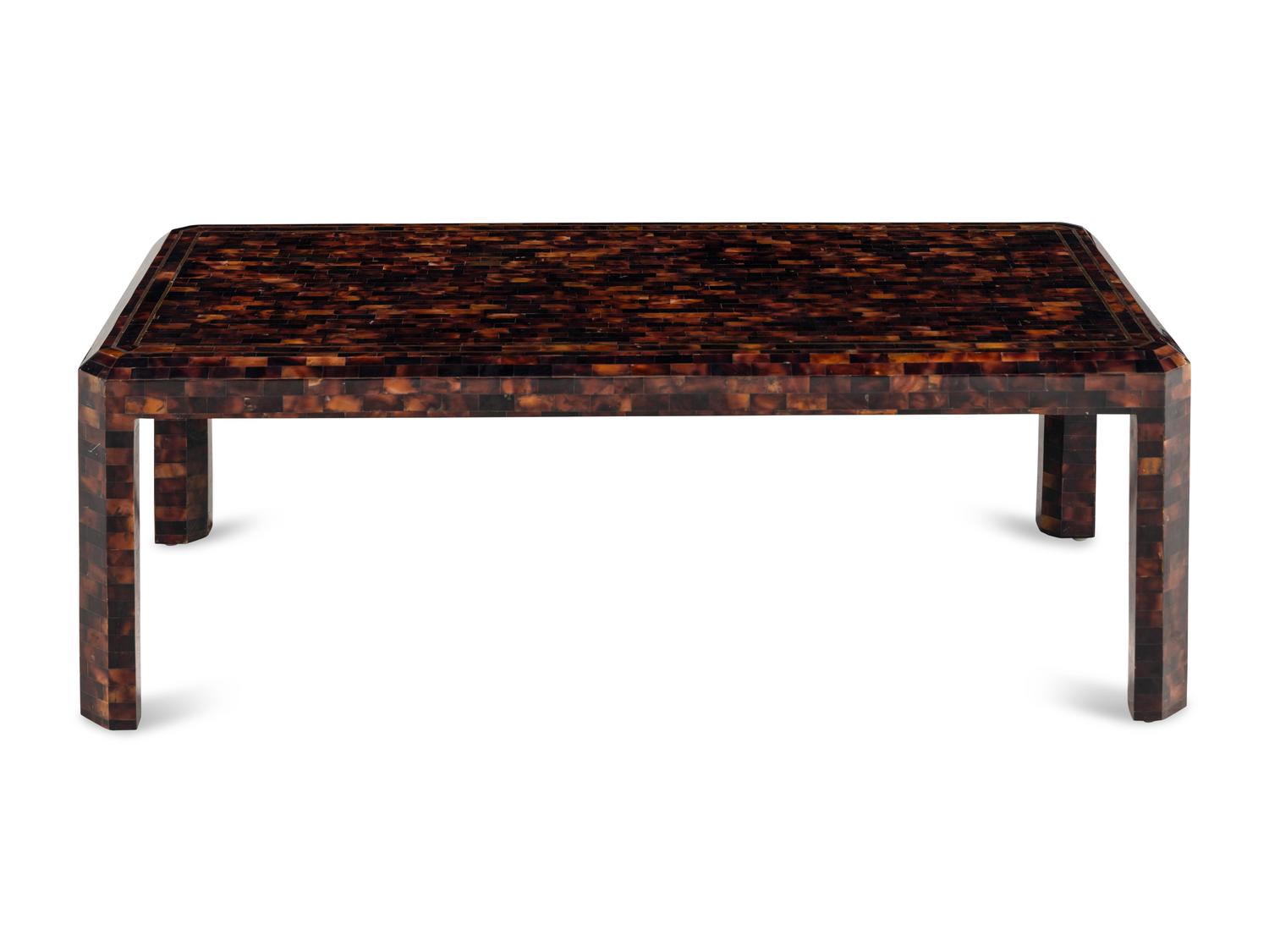 A Maitland-Smith Tesselated Low Table