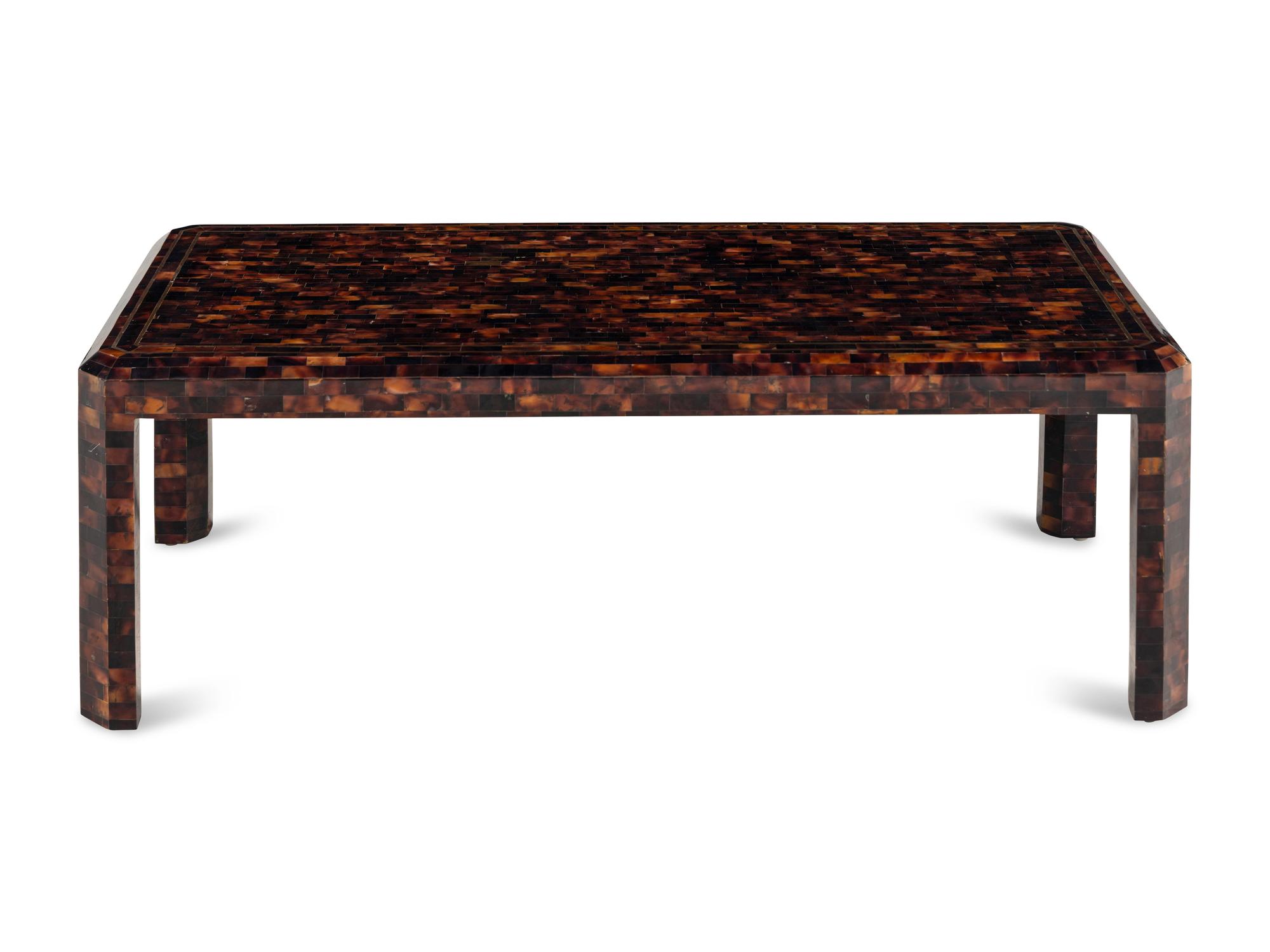 A Maitland-Smith Tesselated Low Table