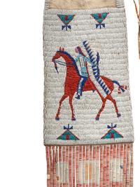 Cheyenne River Sioux Pictorial Tobacco Bag