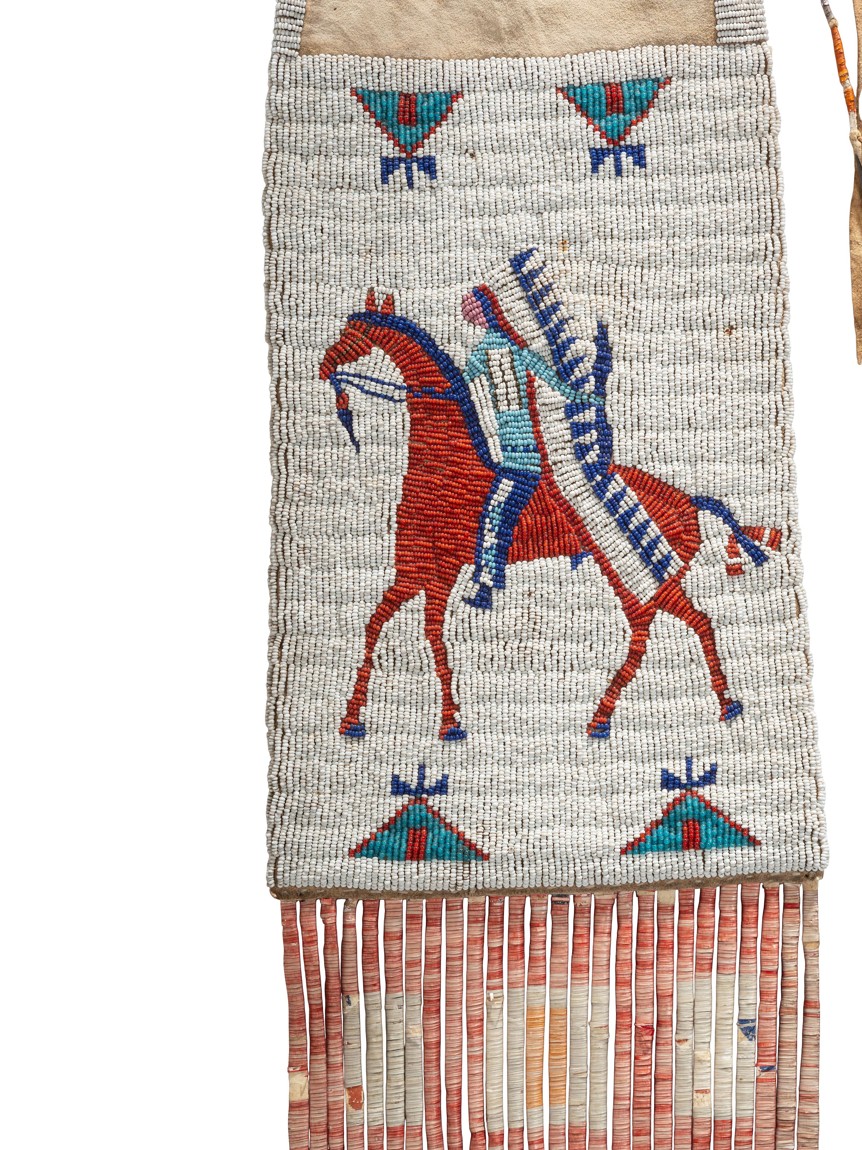 Cheyenne River Sioux Pictorial Tobacco Bag