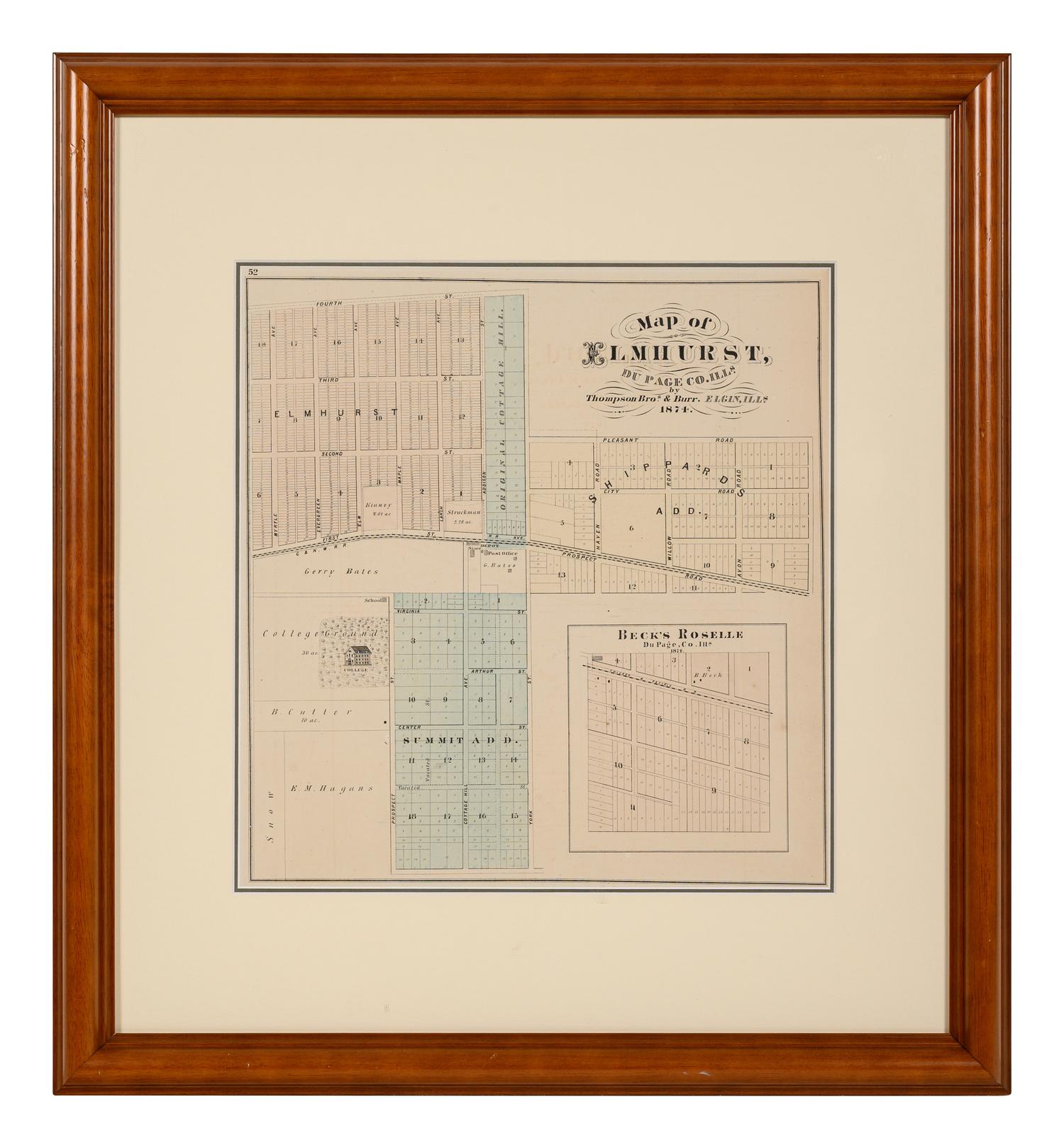 A group of 14 19th and 20th century maps, comprising: