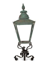 A Pair of Large Copper and Iron Wall Lanterns — Late 19th Century