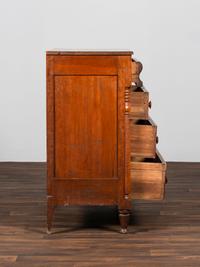 A Classical Cherrywood, Tiger and Bird's Eye Maple Chest of Drawers