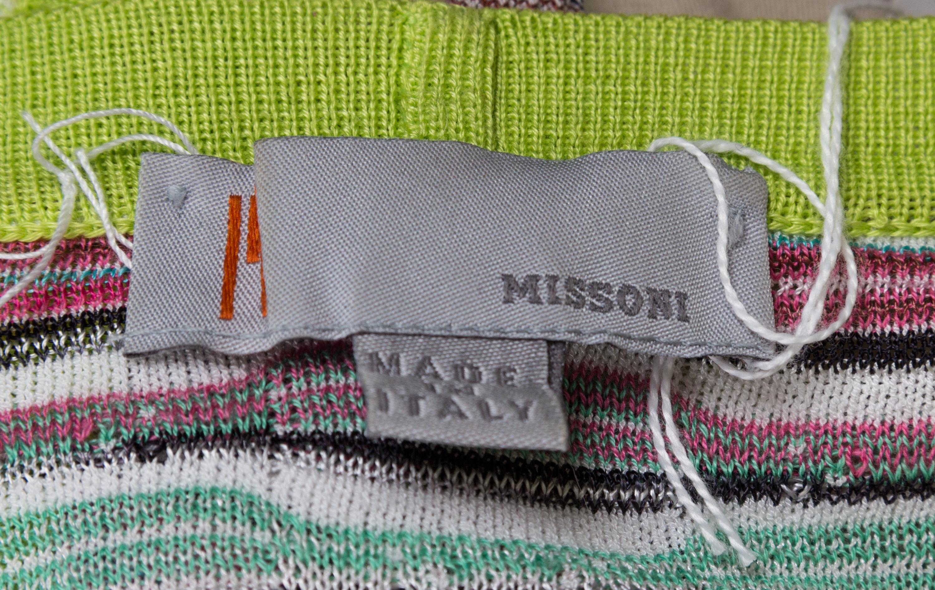 A Pair of Missoni Striped Cardigans, Size 8.