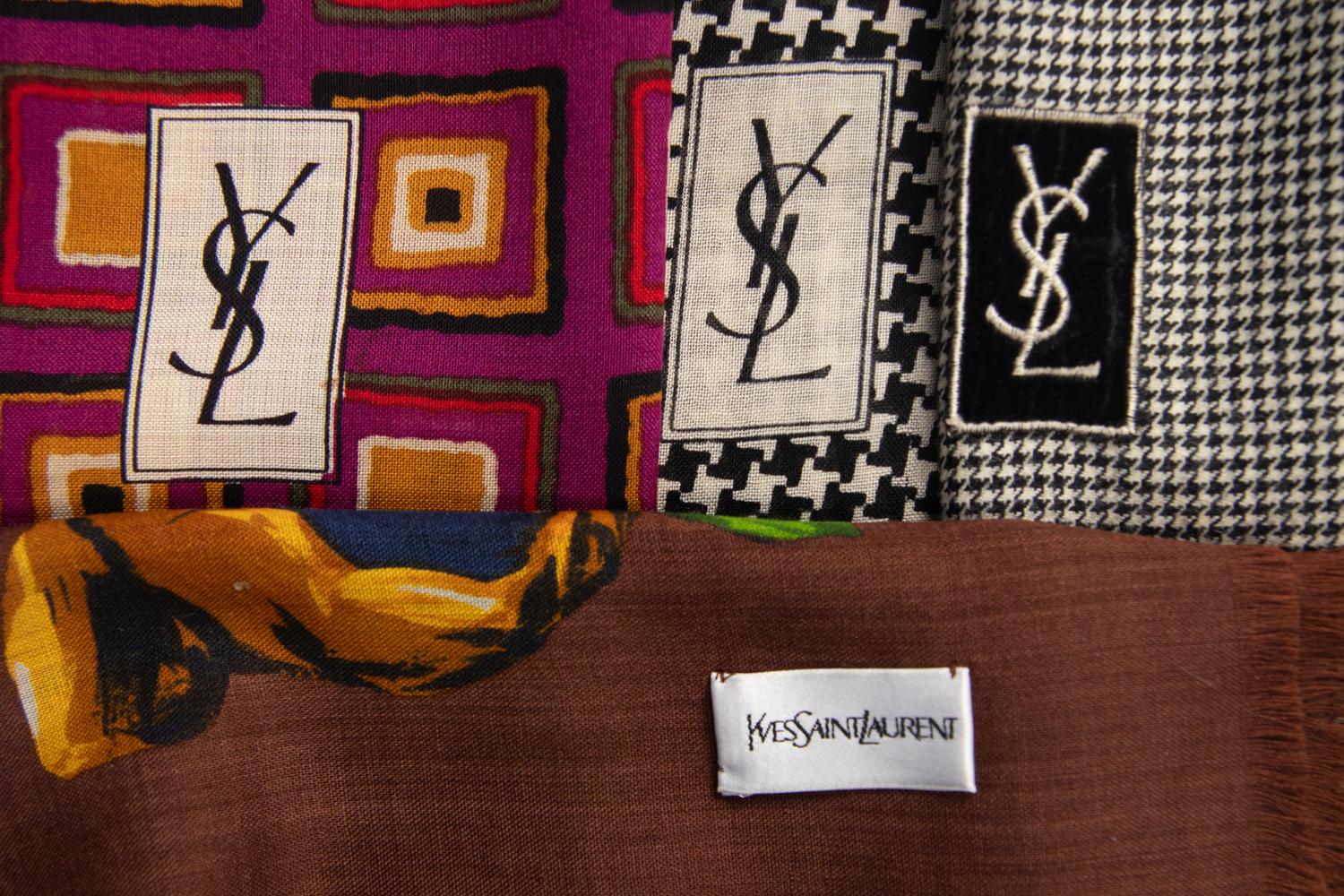 Four Yves Saint Laurent Shawls