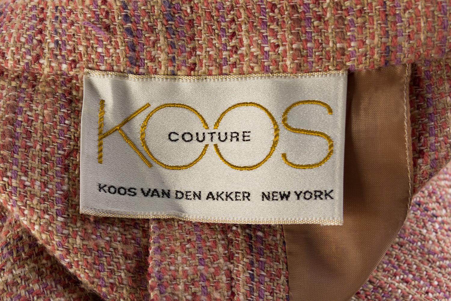 A Koos Dusty Rose Wool Three Piece Skirt Ensemble, No size.