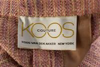 A Koos Dusty Rose Wool Three Piece Skirt Ensemble, No size.