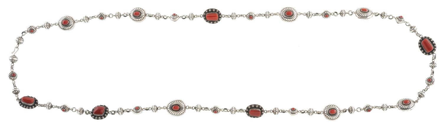 Silver and Coral Necklace Lot is located and will ship from Denver, Colorado.