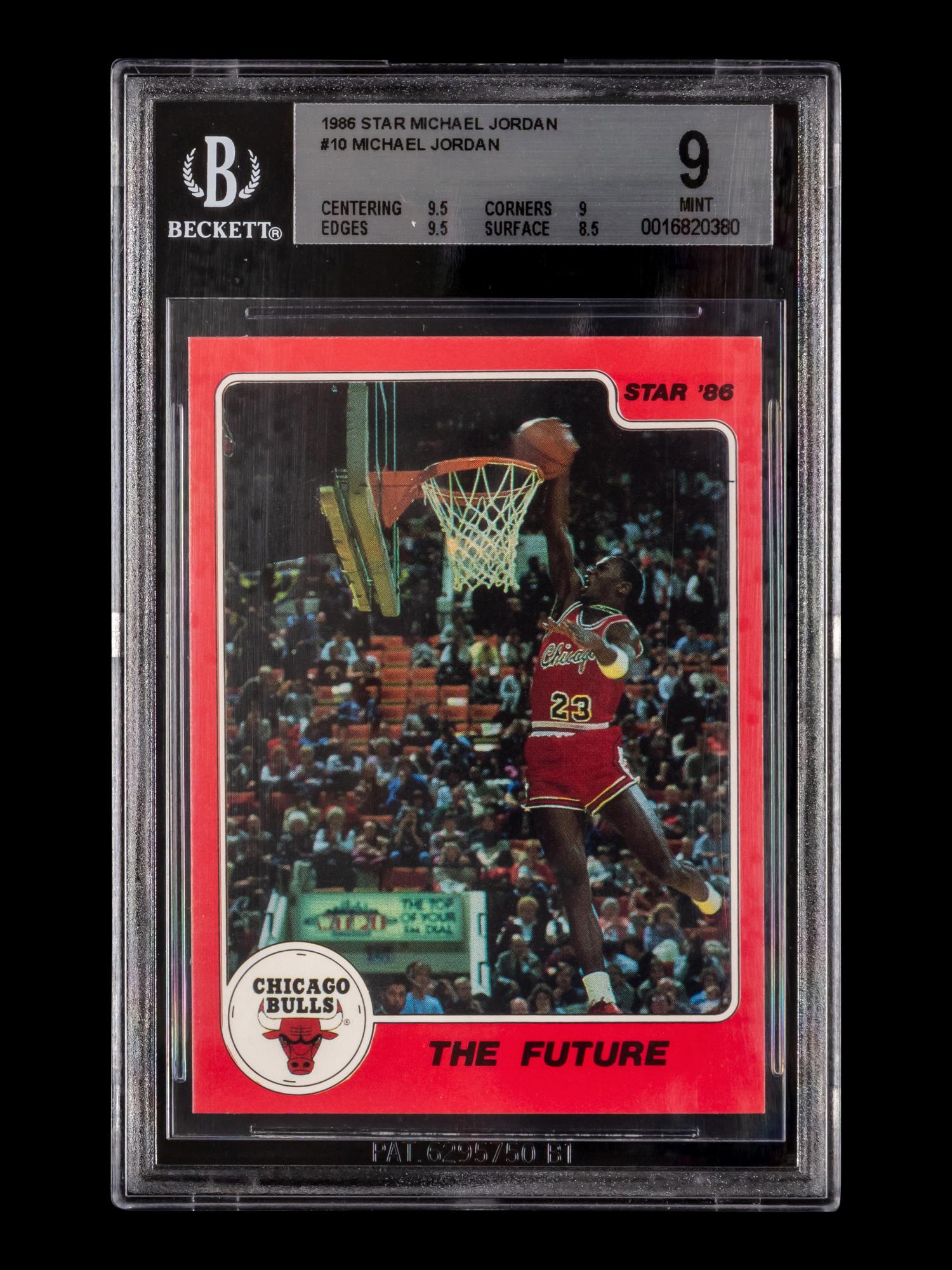 A 1986 Star Michael Jordan Set The Future No. 10 (BGS 9 MINT)