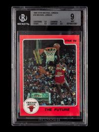 A 1986 Star Michael Jordan Set The Future No. 10 (BGS 9 MINT)
