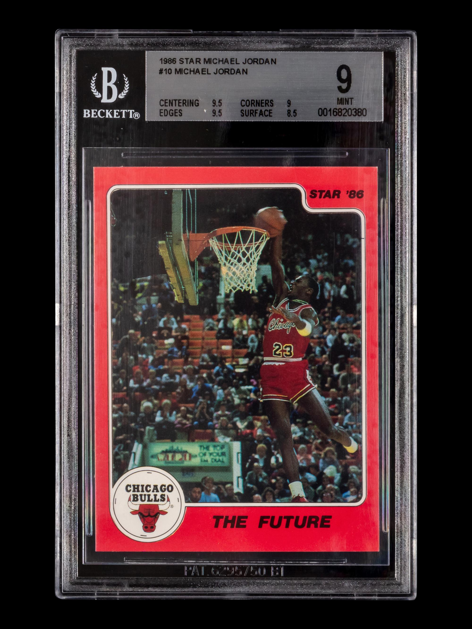 A 1986 Star Michael Jordan Set The Future No. 10 (BGS 9 MINT)