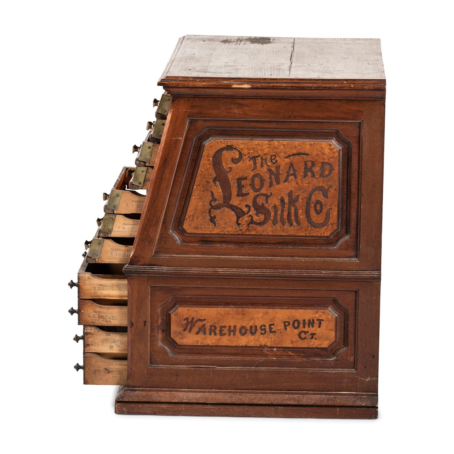 A Leonard Silk Co. Spool Cabinet