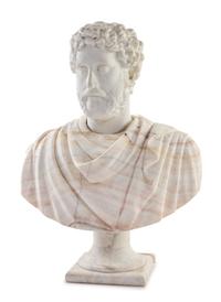 An Italian Marble Bust Height 32 inches. — AFTER THE ANTIQUE, 19TH CENTURY
